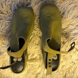 Lime Green Chunky Heels